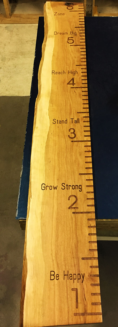 live edge wood growth chart