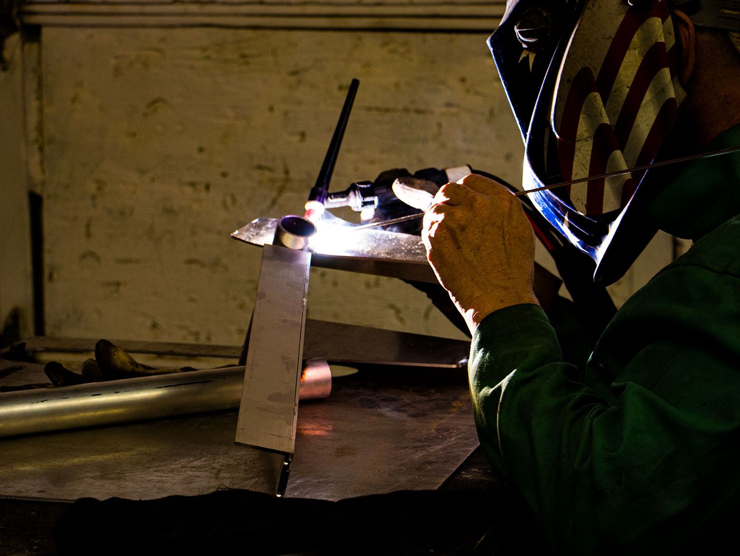 Custom welding for custom fabricated project.