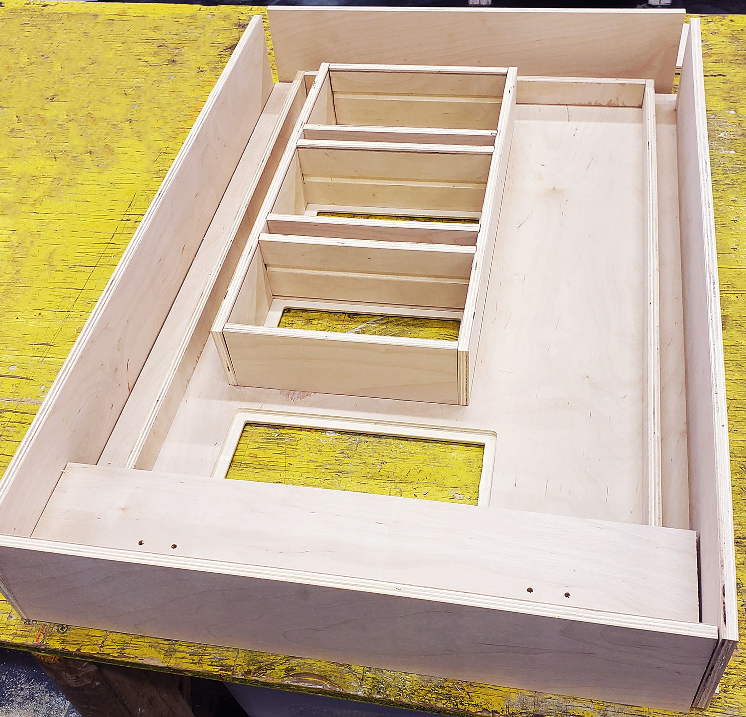 custom build wood display case